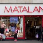Matalan clothing store shop front on Oxford Street in central London
