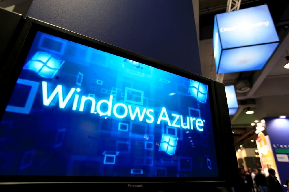 Windows Azure presentation at Microsoft stand during SMAU