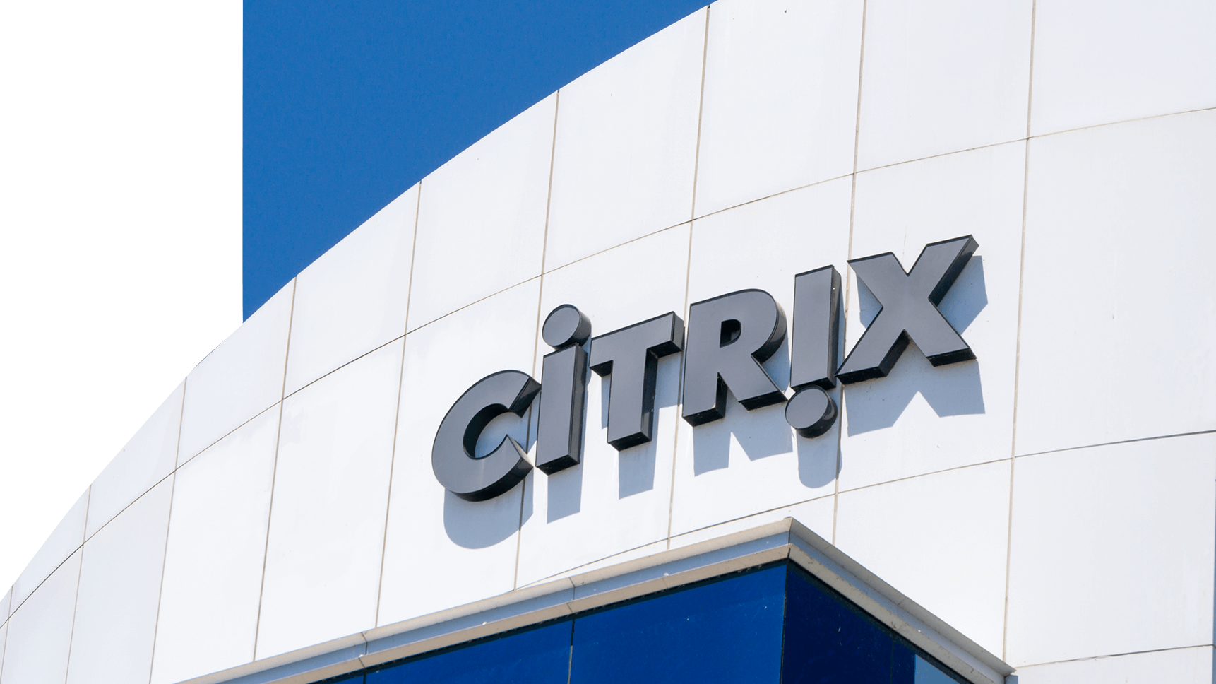 Citrix corporate building and logo. Citrix Systems, Inc. is an American multinational software company