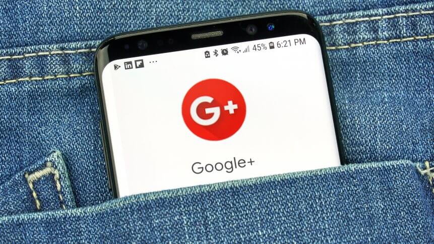 Google Plus app on s8 screen