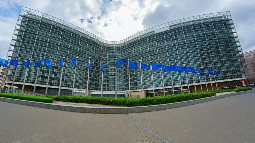 Berlaymont building, headquarters of the European commission in Brussels