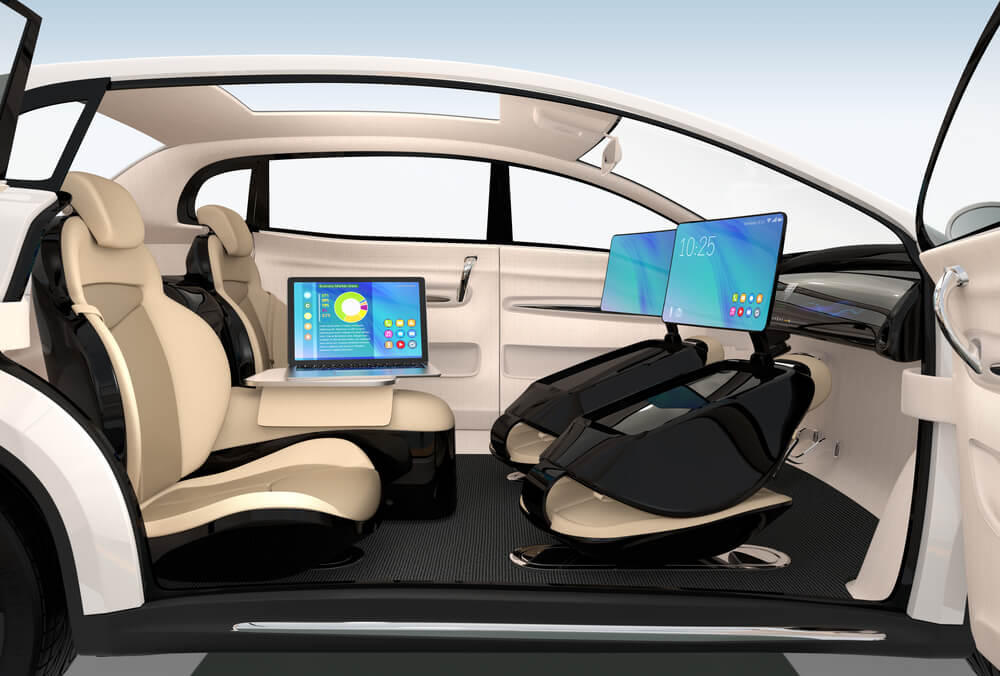Autonomous car workspace concept