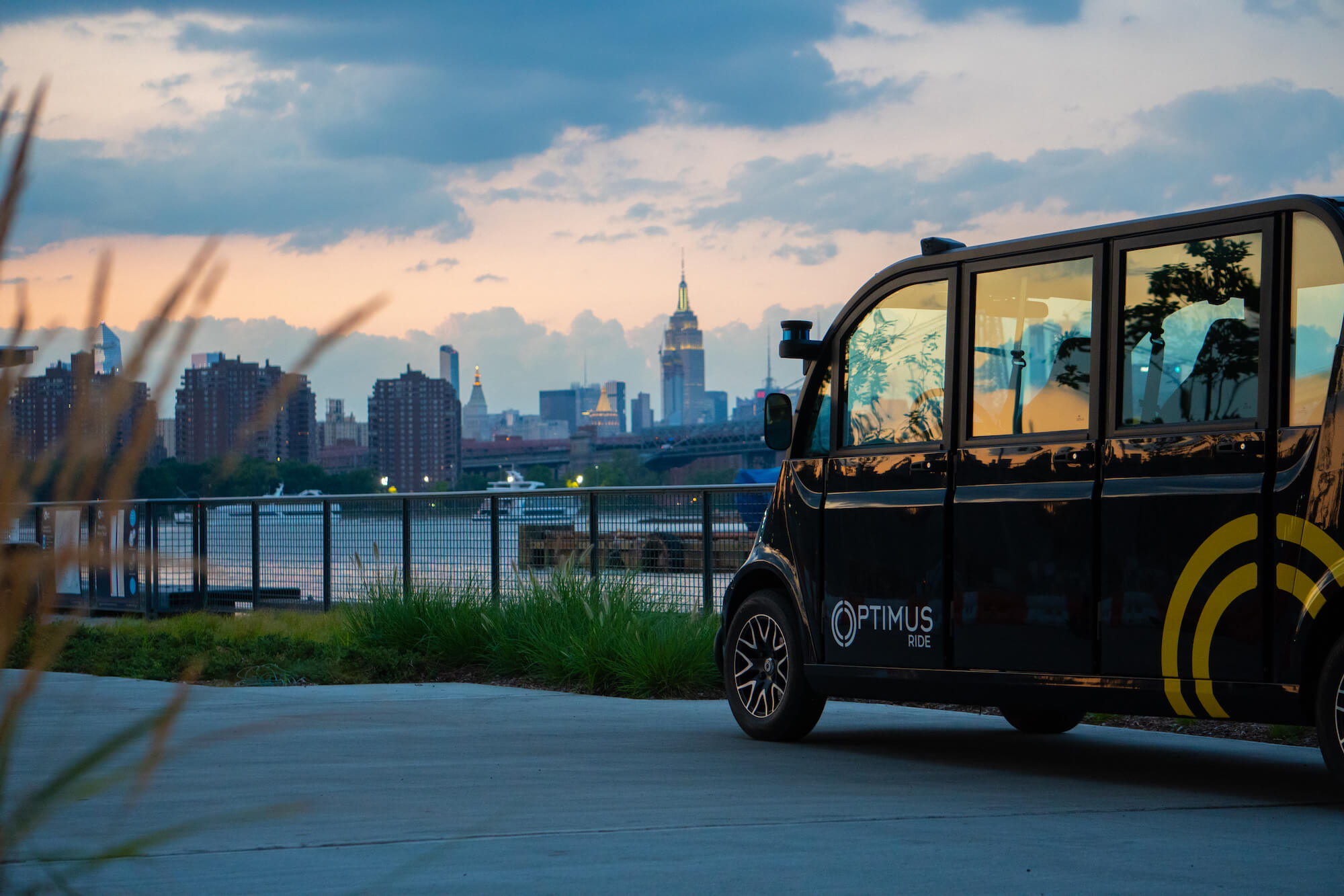 self-driving shuttle vehicle by Optimus Ride