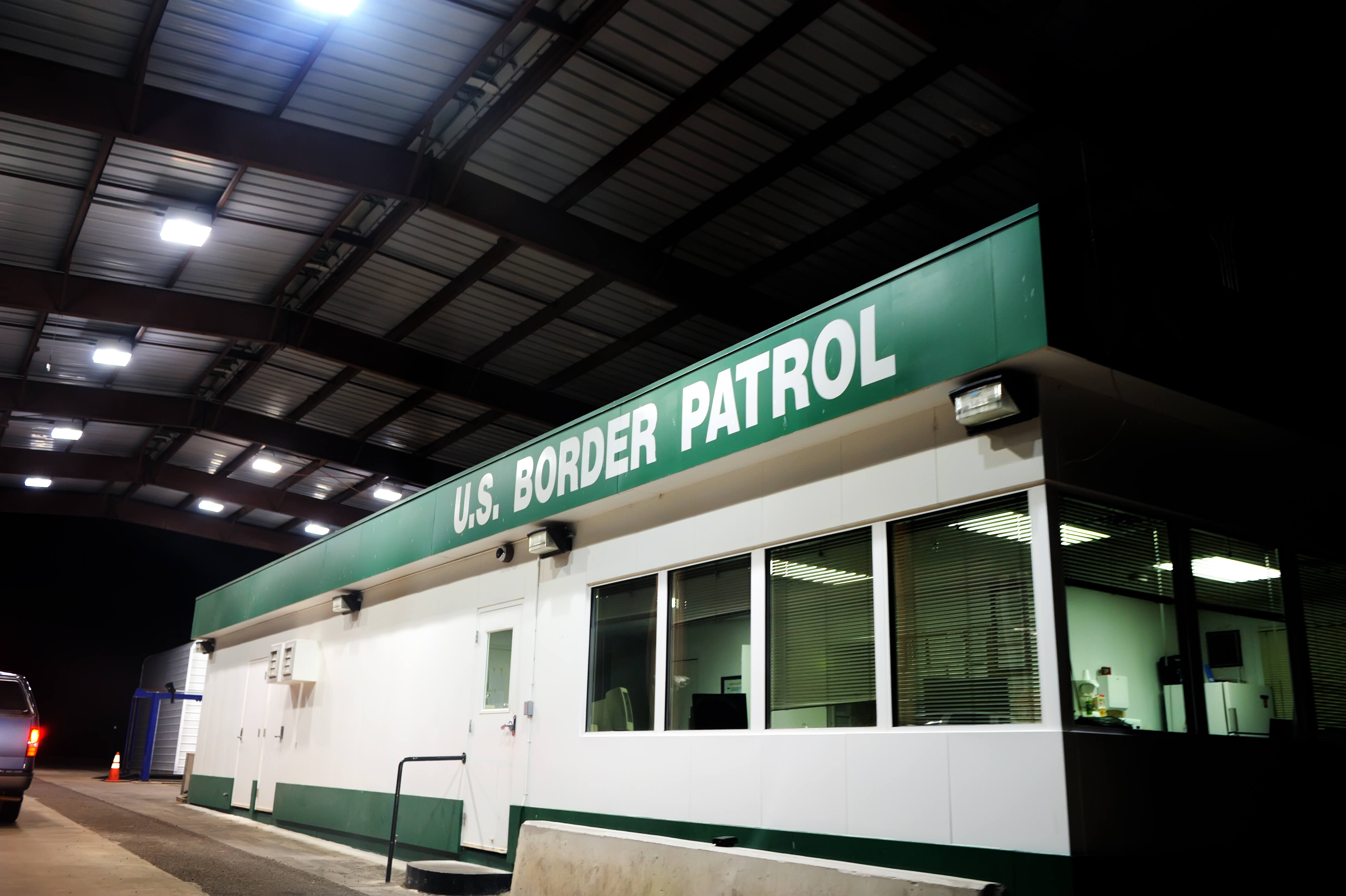 a US border patrol building