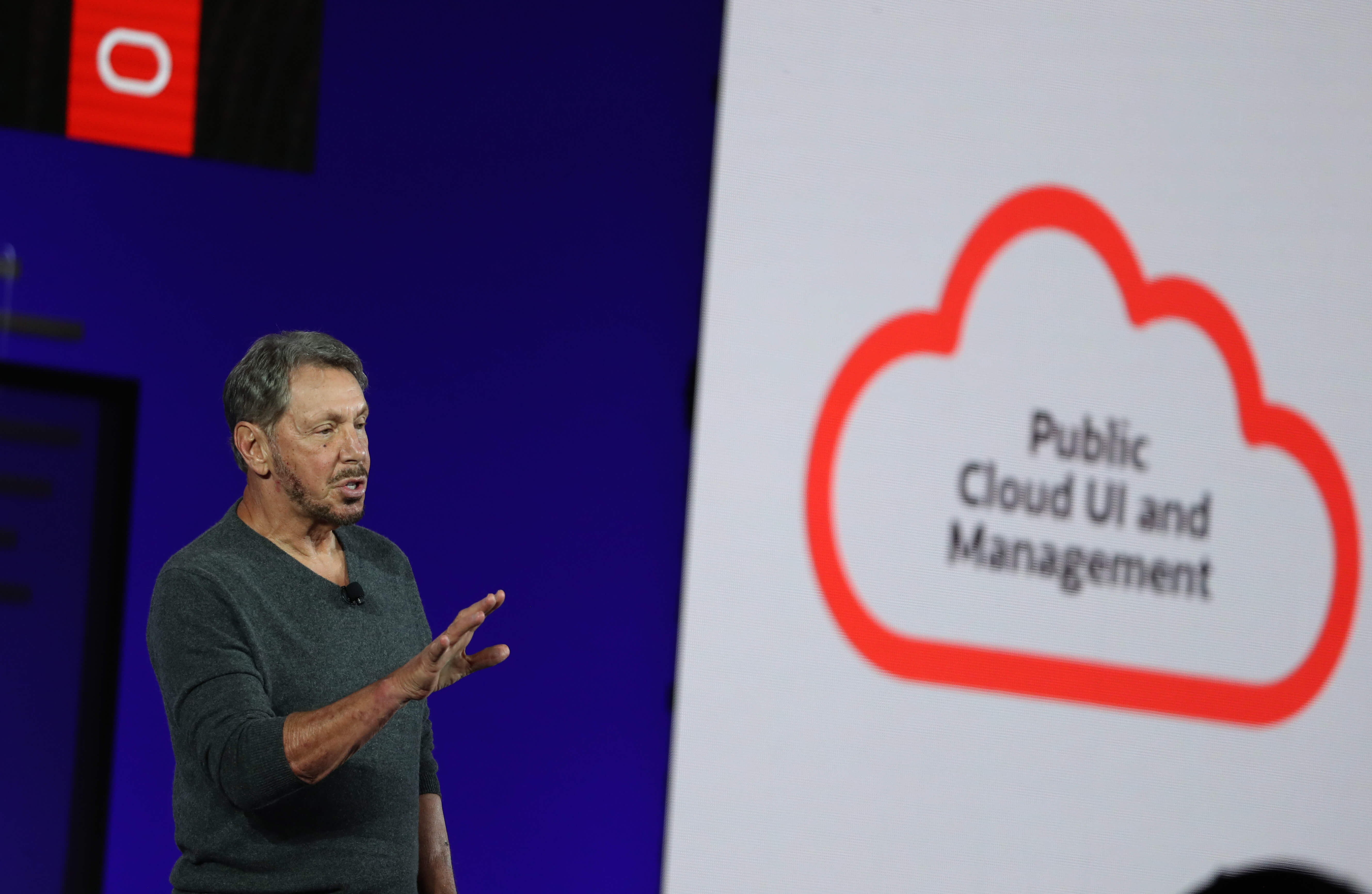 Oracle's Larry Ellison delivers a keynote at the 2019 Oracle OpenWorld on September 16, 2019 in San Francisco, California. Oracle chairman of the board and chief technology officer Larry Ellison kicked off the 2019 Oracle OpenWorld.