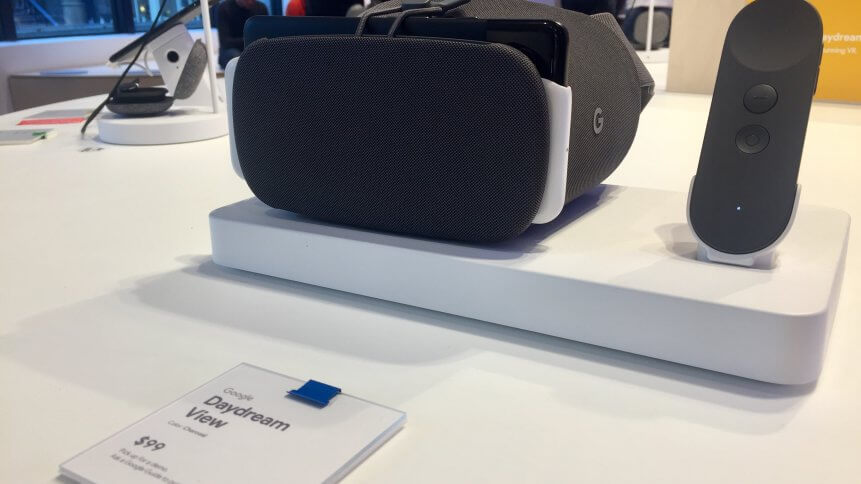 Google pop-up retail store Manhattan Flatiron sells Google Daydream mobile VR headset
