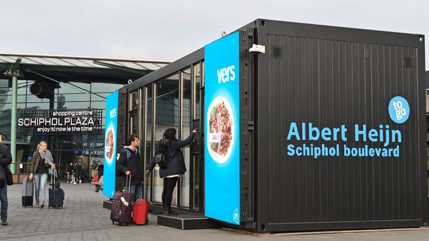 An Albert Heijn autonomous store at Amsterdam’s Schiphol Airport.