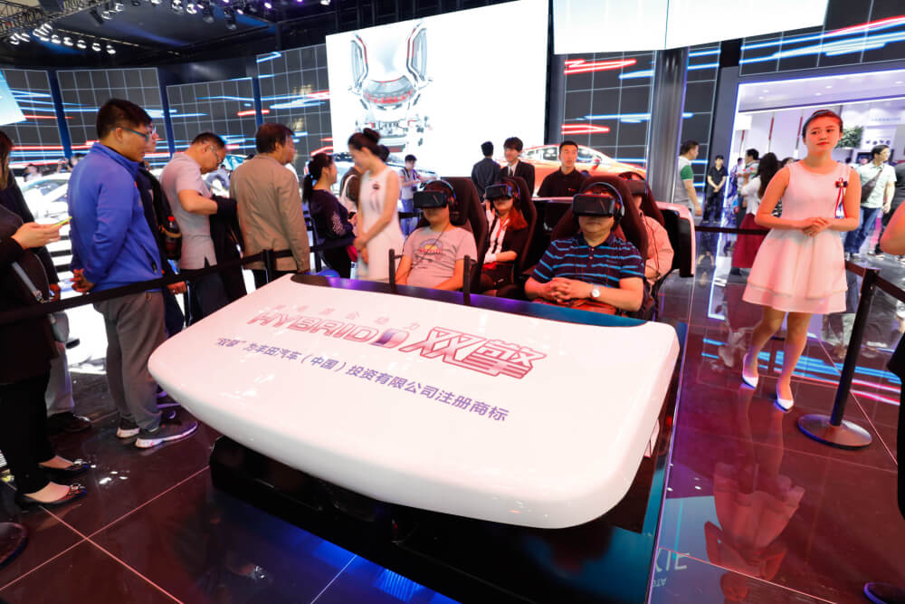 TOYOTA car booth at Beijing international automobile exhibition