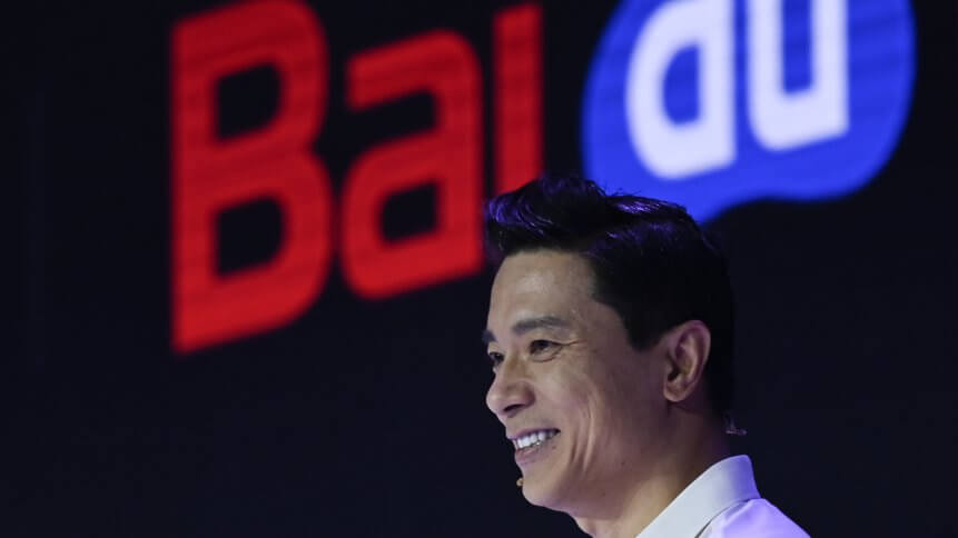 Baidu co-founder and CEO Robin Li attends Baidu Create 2019 in Beijing