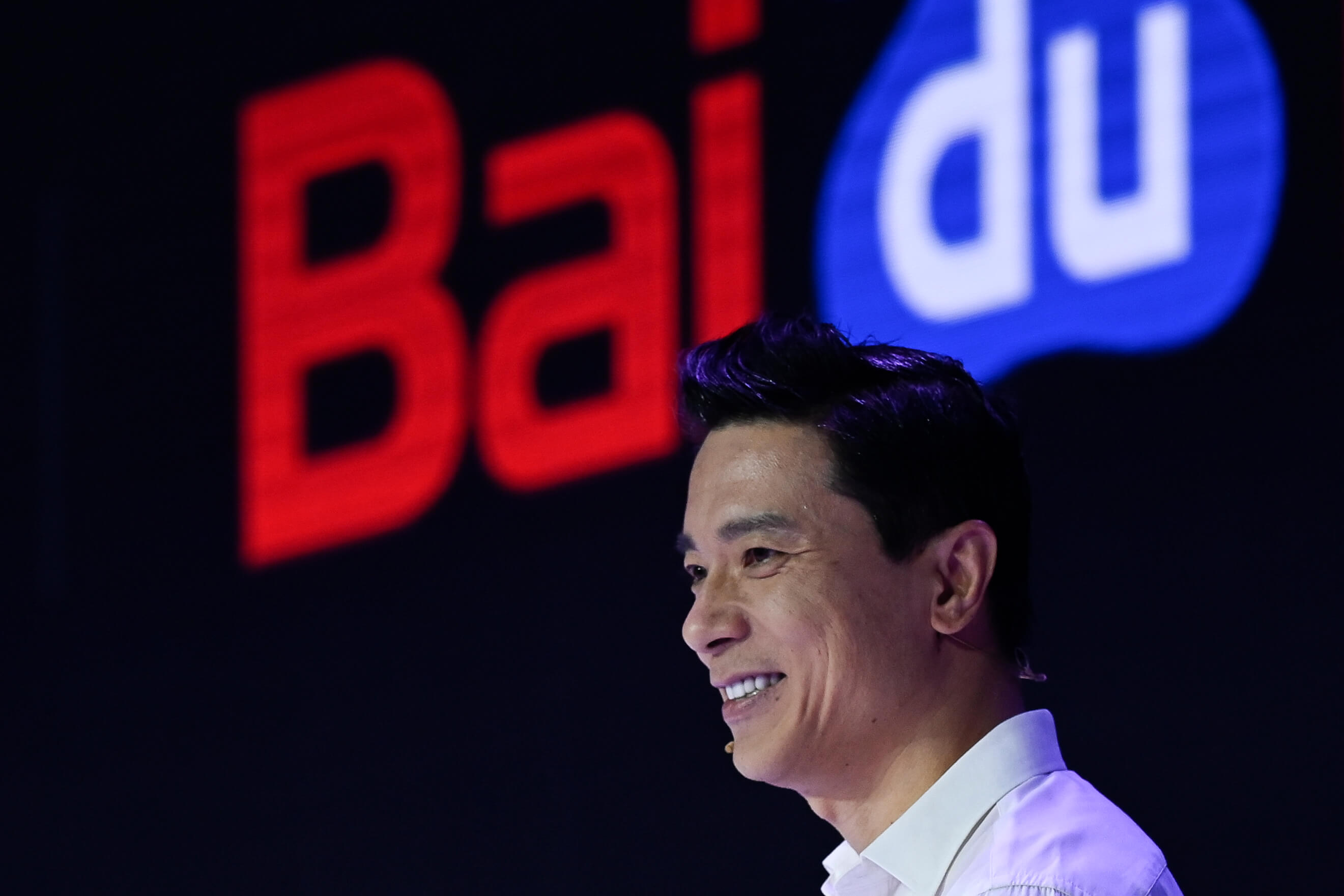 Baidu co-founder and CEO Robin Li attends Baidu Create 2019 in Beijing