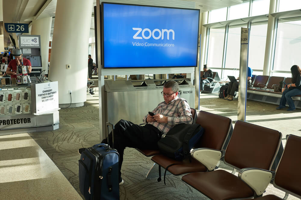 Zoom is providing teleconferencing services to millions working from home. Source: Shutterstock