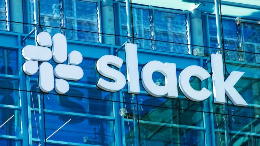 Slack offers an enterprise-based communication platform. Source: Shutterstock
