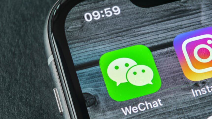 WeChat faces US sanctions from the Trump administration. Source: Shutterstock