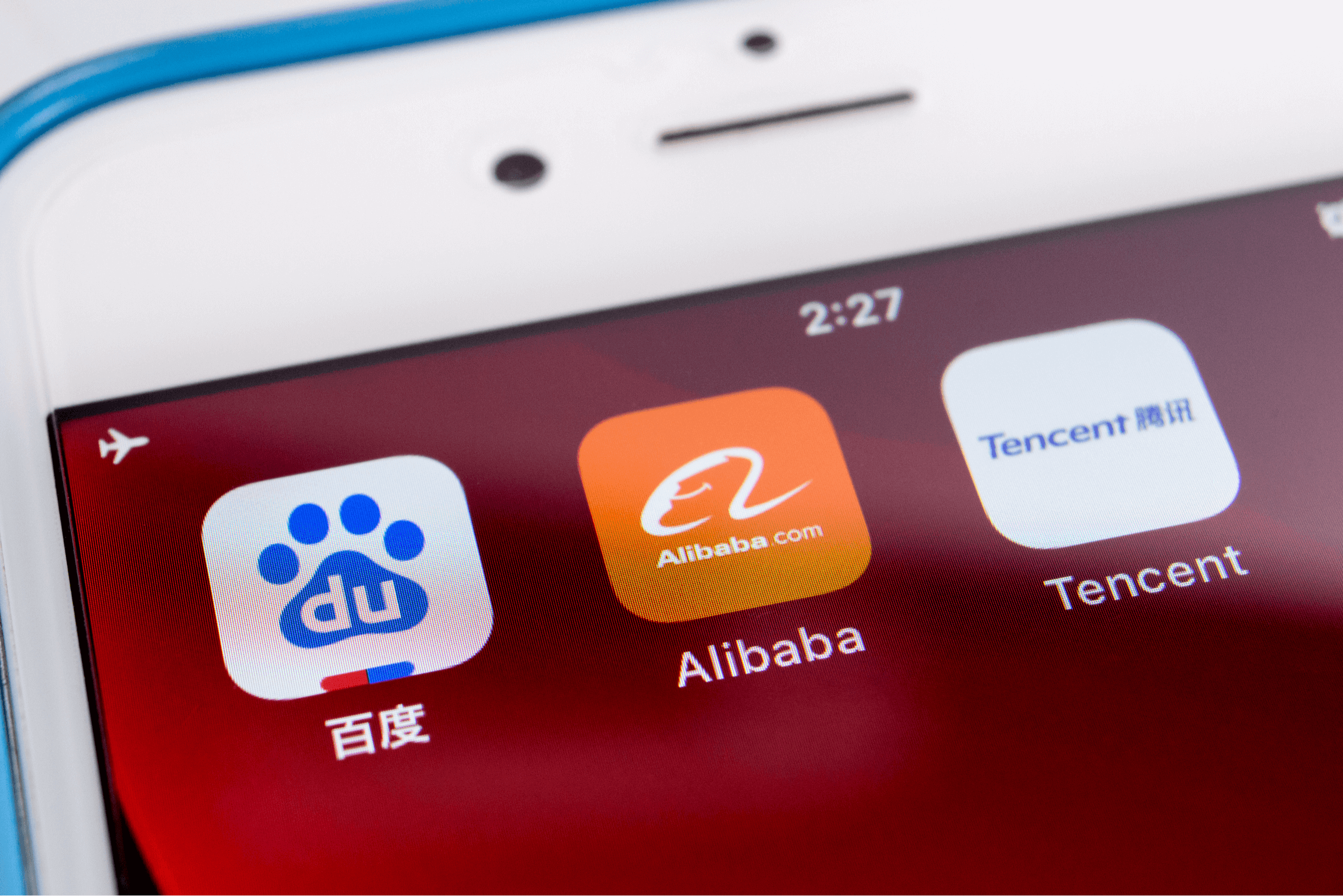 China’s biggest tech giants, on an iPhone. Baidu, Alibaba & Tencent are the 3 Chinese top tech companies that dominated IT industry in China.