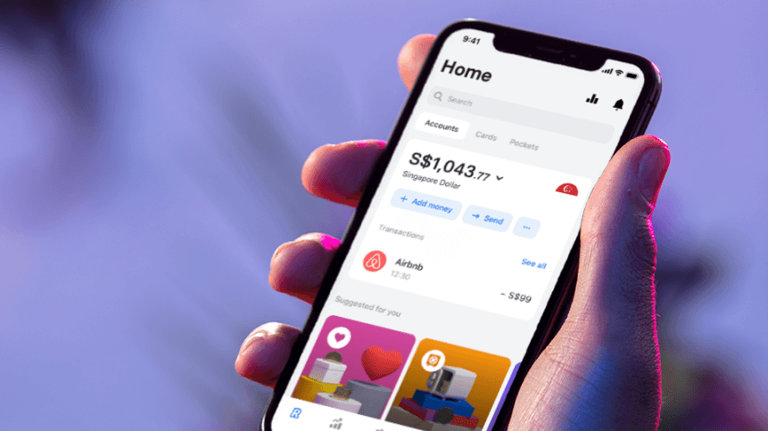 The financial services app launched in the Singaporean market a little over a year ago. Source: Revolut