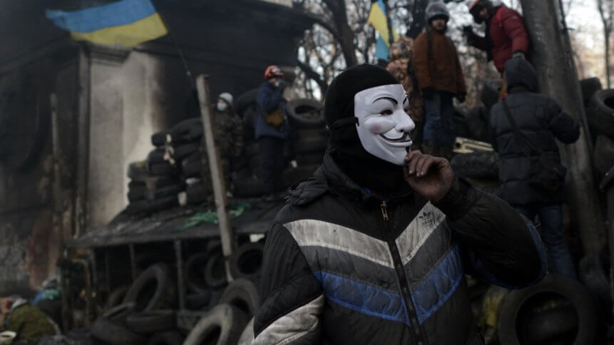 Tech companies and hacker groups are picking sides in the Russia-Ukraine crisis