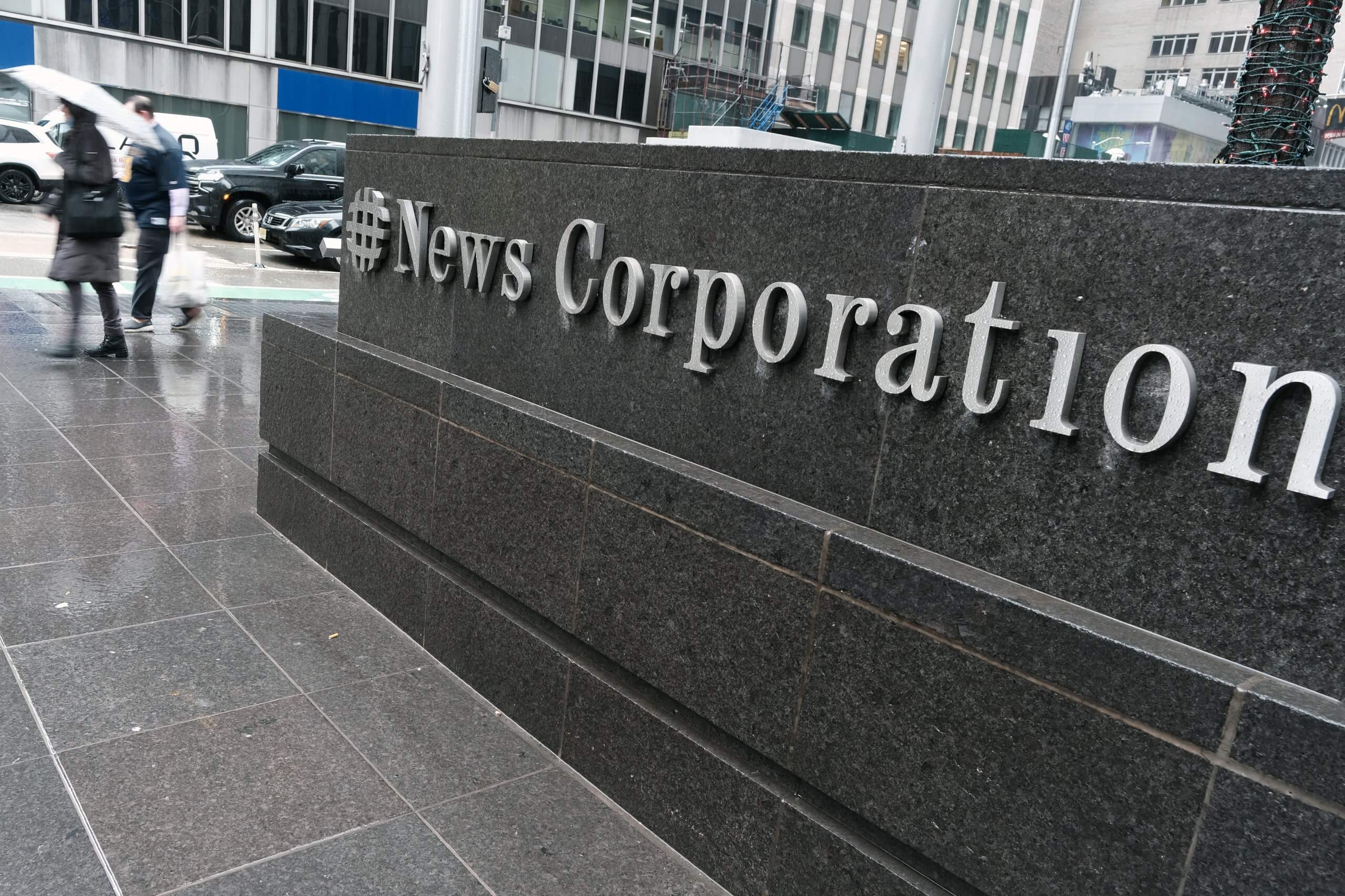 News Corp said in a filing that the "company's preliminary analysis indicates that foreign government involvement may be associated with this activity, and that data was taken."
