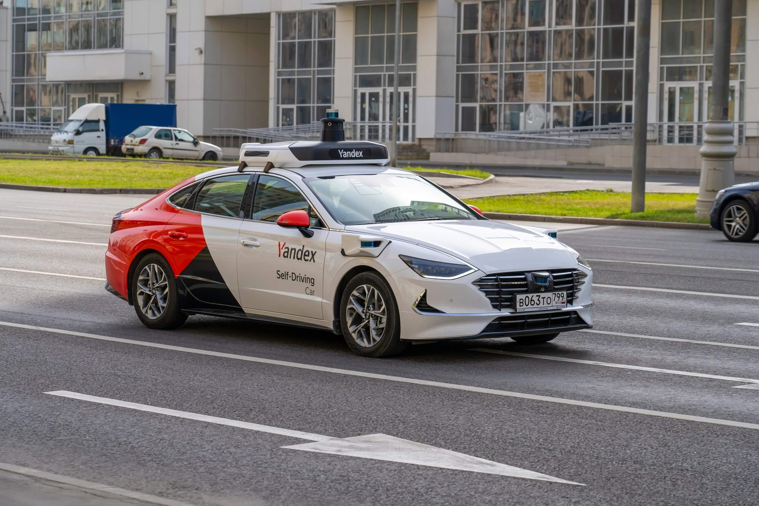 Yandex robotaxi Moscow Russia autonomous vehicle
