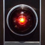 The red light of Hal-900 from 2001: A Space Odyssey