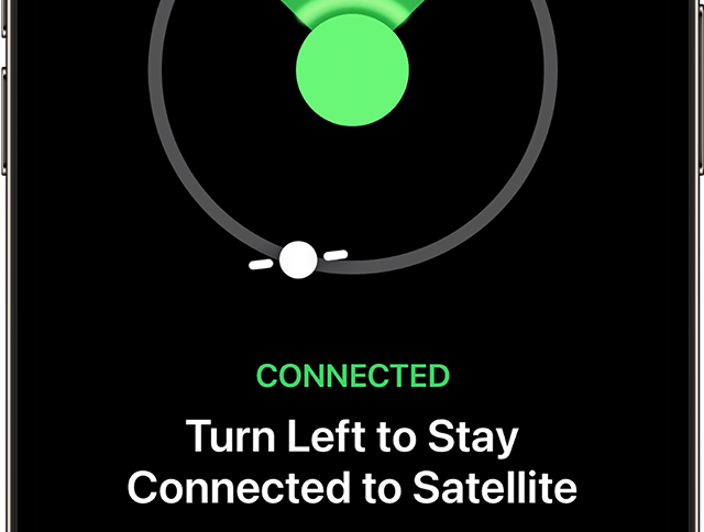Connect by satellite.