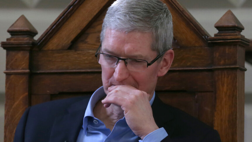 Tim Cook, less than happy about unionization.