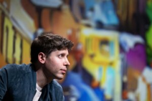 Sam Altman in Paris recently, aiming to water down the wording of the EU's generative AI regulation.