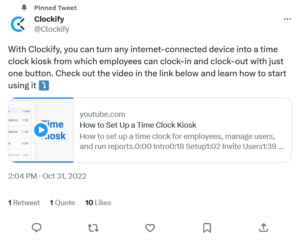 Timesheet tools from Clockify on Twitter