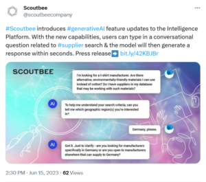 Scoutbee - connecting supply chain data.
