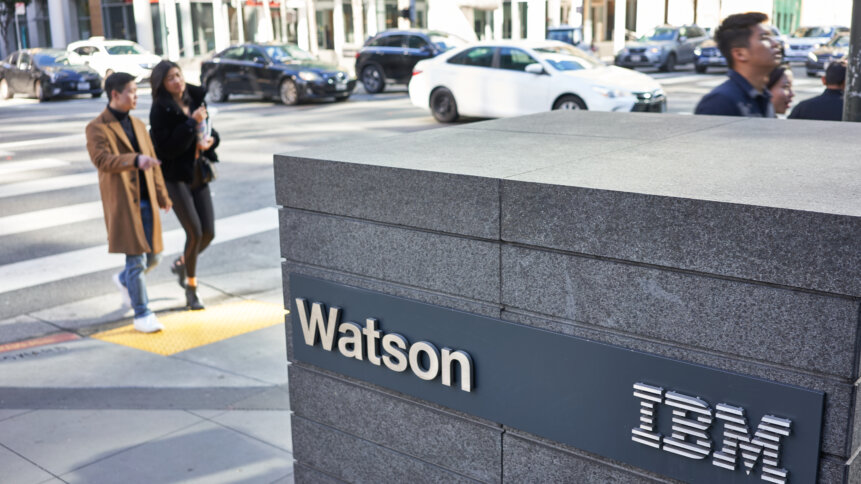 IBM is planning to use an in-house AI chip to reduce costs of operating Watsonx. Source: Shutterstock