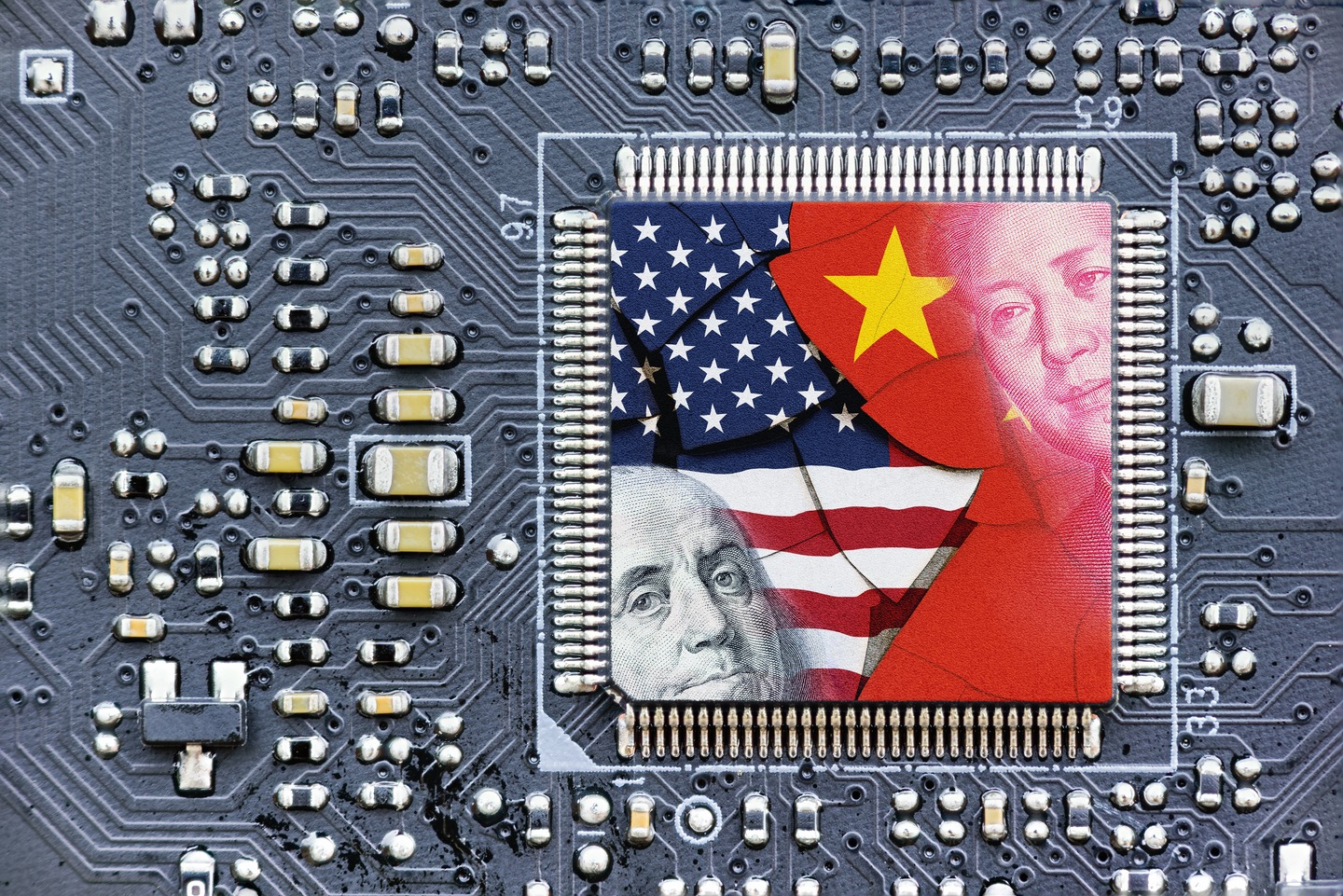 The US-China chip war could squeeze Taiwan.
