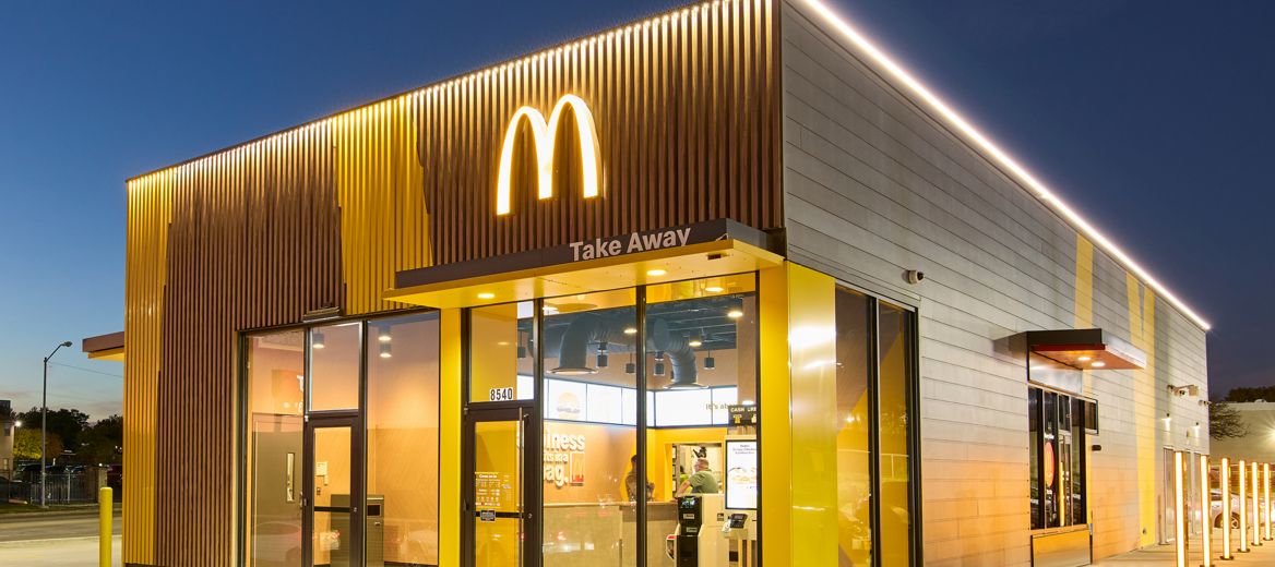 Nearly fully automated McDonald's fast food restaurant in Fort Worth, Texas, USA