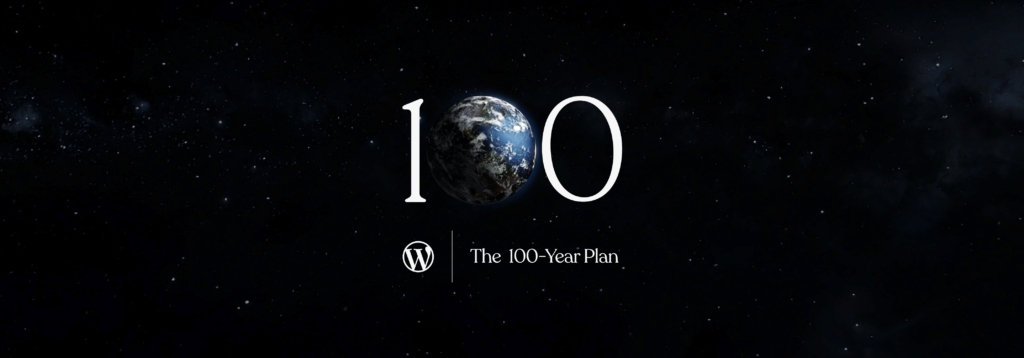 WordPress 100-year plan logo
