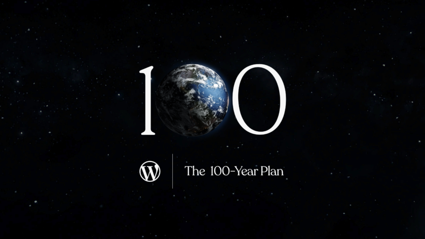 WordPress 100-year plan logo