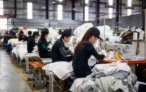 workers at garment factory UnAvailable in Vietnam