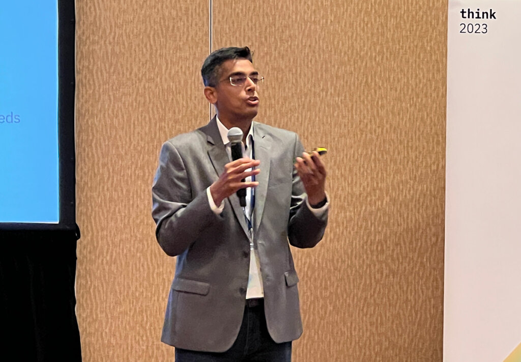 Sriram Raghavan, VP, IBM Research AI, explaining watsonx, the enterprise AI from IBM.