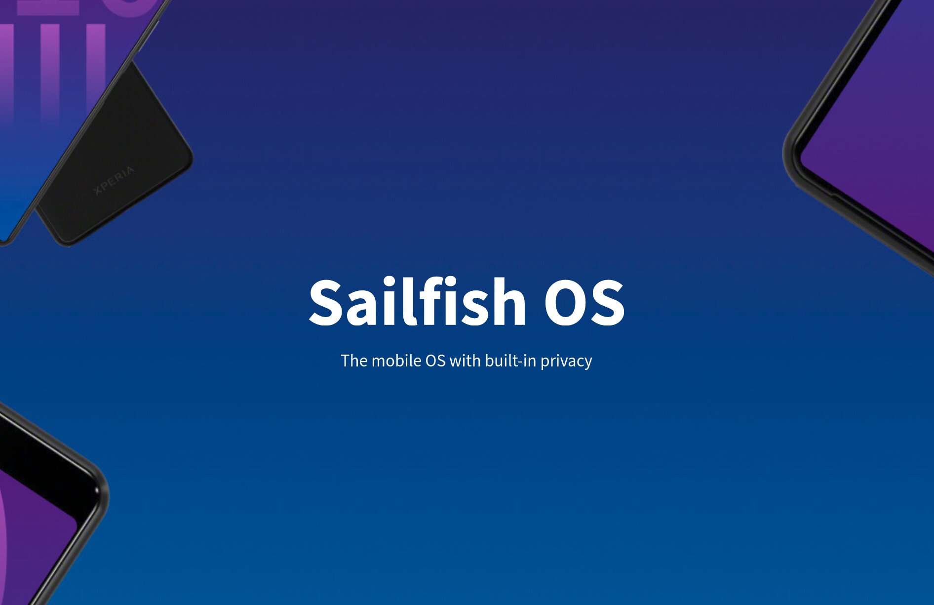 The secure OS's home page: Sailfish OS for mobile.