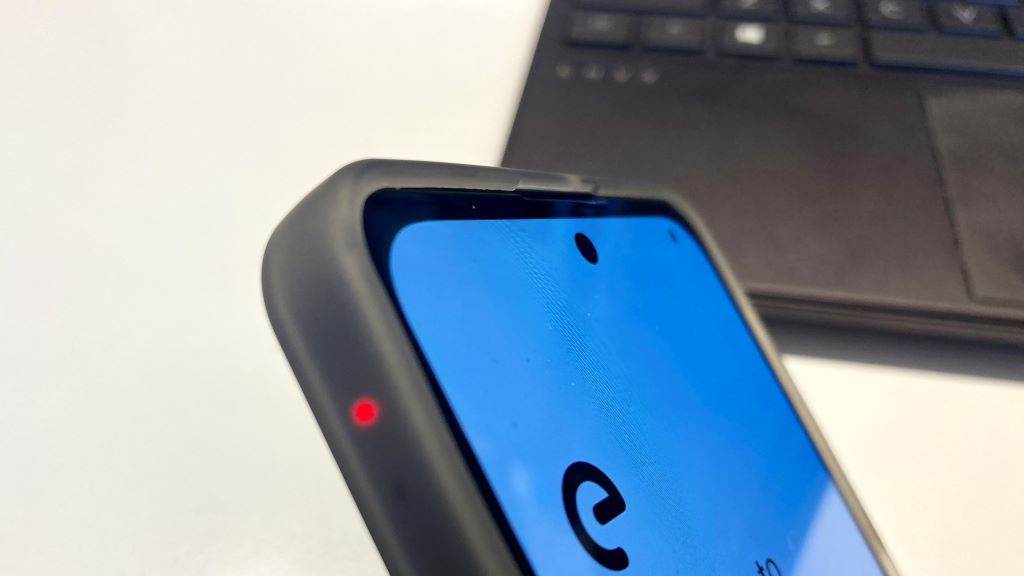 Device case protecting a privacy smartphone.
