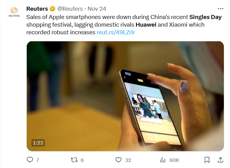 Huawei up, Apple down. Is this the new normal for the CHinese smartphone market?