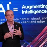 Pat Gelsinger, Intel CEO, speaks during his presentation at Intel’s AI Everywhere event on Thursday, 14 Dec 2023. (Credit: Intel Corporation).