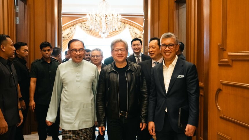 The CEO of Nvidia had just concluded his visits around Asia, focusing specifically on Southeast Asia. Photo: Tengku Zafrul's X.