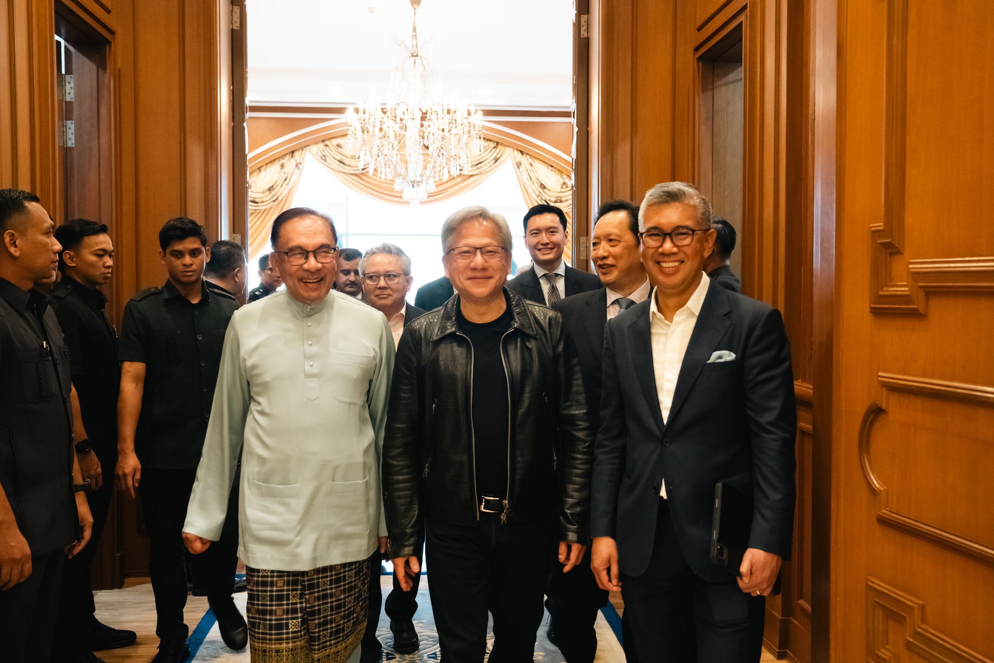 The CEO of Nvidia had just concluded his visits around Asia, focusing specifically on Southeast Asia. Photo: Tengku Zafrul's X.