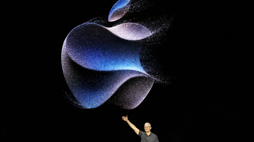 Apple labels PQ3 as "Level 3" security, highlighting its robust properties for iMessage. Photo: CUPERTINO, CALIFORNIA - SEPTEMBER 12: Apple CEO Tim Cook delivers remarks during an Apple special event on September 12, 2023 in Cupertino, California. Apple is set to unveil the new iPhone 15 and Apple Watch. Justin Sullivan/Getty Images/AFP (Photo by JUSTIN SULLIVAN / GETTY IMAGES NORTH AMERICA/Getty Images via AFP).