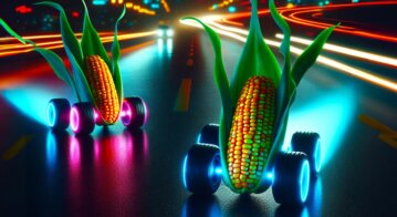 Night vision applications of corn cobs